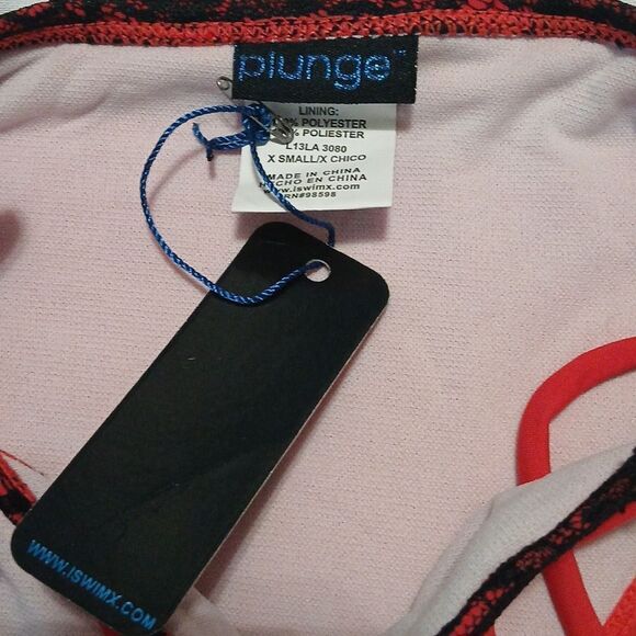 Plunge bikini bottoms dull red and lime green bottoms only both NWT Sz XS NWT - Picture 7 of 8